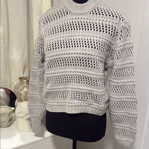 Cozy Gray Knit Sweater